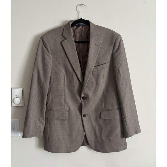 Brooks‎ Brothers 346 Madison Fit Blazer Mens 40R 40 Wool Preppy Office Tan - Picture 1 of 8
